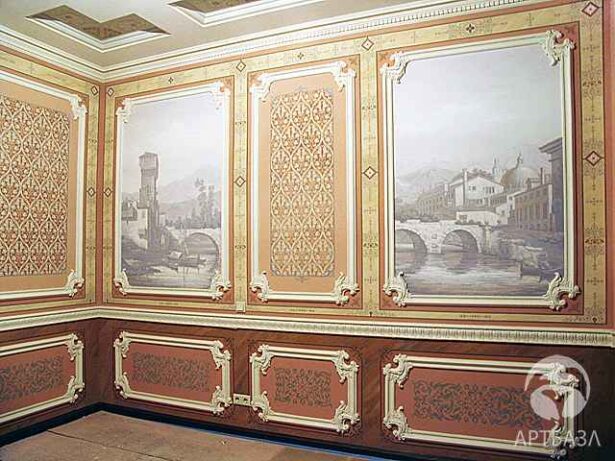 Роспись стен в частном интерьере
